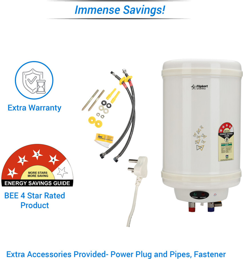 Flipkart SmartBuy 25 L Storage Water Geyser (Hydra-New, Ivory) Price in  India - Buy Flipkart SmartBuy 25 L Storage Water Geyser (Hydra-New, Ivory)  online at Flipkart.com