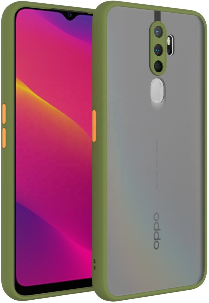 Wideals Back Cover for Oppo A9 2020, Oppo A5 2020 (Light Green