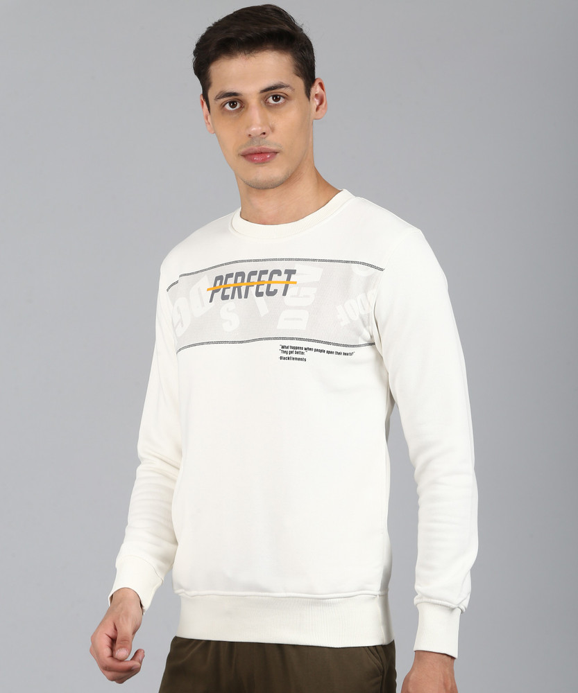 Sleeve Printed Men Sweatshirt 