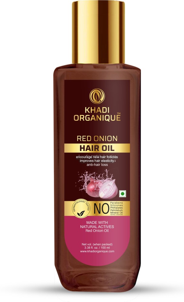Buy Khadi Herbal Onion Oil  For Hair Growth Provides Nourishment Reduces  Fall Online at Best Price of Rs 250  bigbasket