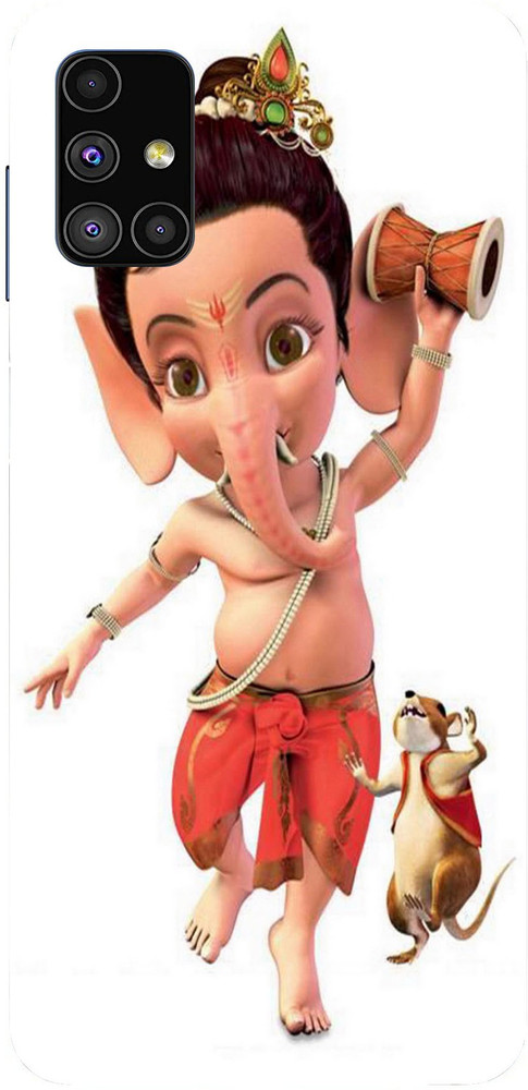 AHARIN Back Cover for Samsung Galaxy M51 Printed Bal Ganesh, Ganesha - AHARIN : AHARIN Back Cover for Samsung Galaxy M51 Printed Bal Ganesh, Ganesha - AHARIN :