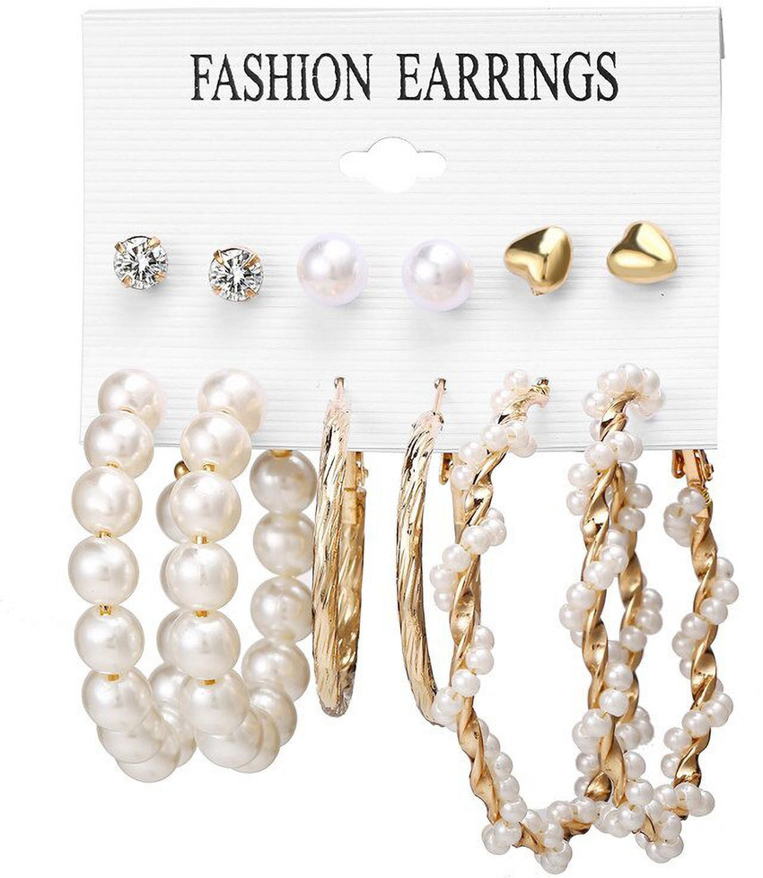 Flipkart Jhumkas Pearl Earrings Flipkart Pearl Earrings Flipkart