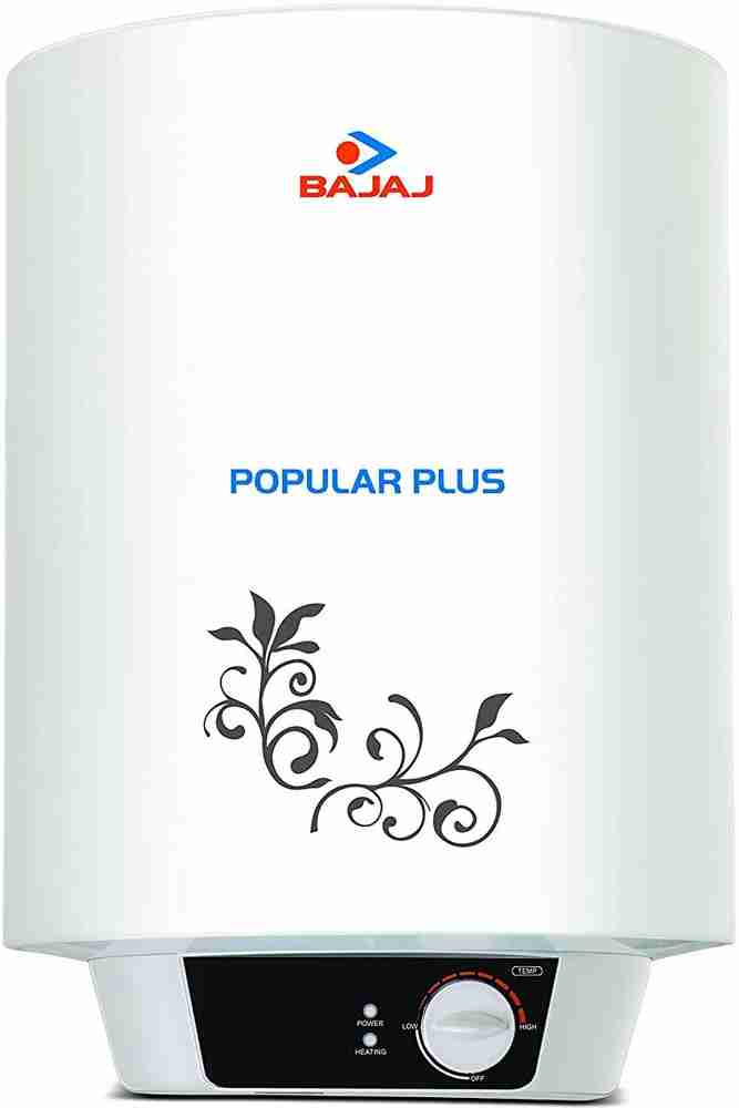 BAJAJ 25 L Storage Water Geyser (Popular Plus With Glass Lined Technology,  White) Price in India - Buy BAJAJ 25 L Storage Water Geyser (Popular Plus  With Glass Lined Technology, White) online