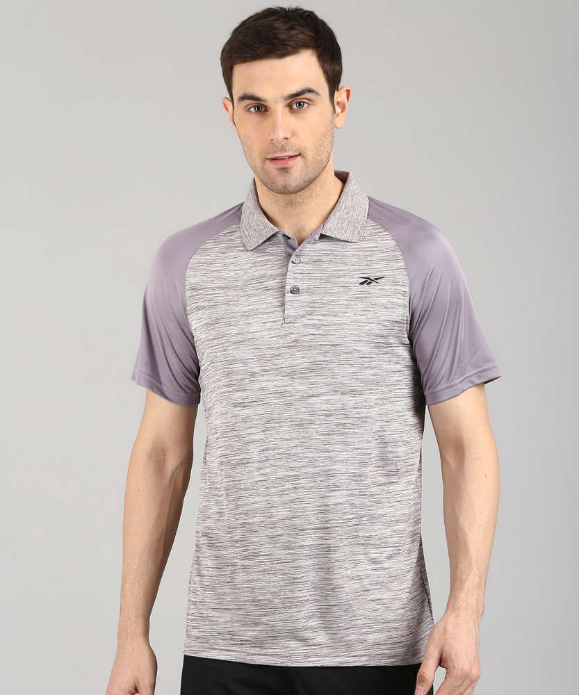 Buy REEBOK Sports Men Polo Neck Grey 