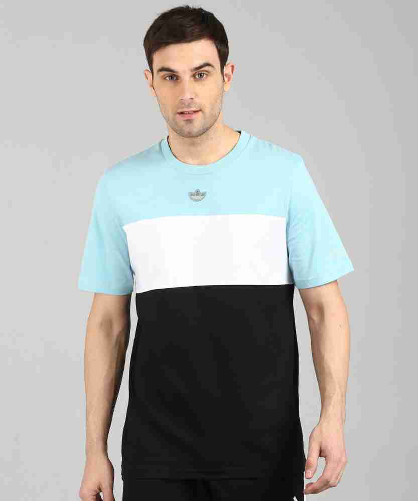 ADIDAS ORIGINALS Colorblock Men Round Neck Blue T-Shirt - Buy Colorblock Men Round Neck Blue T-Shirt Online at Best in India | Flipkart.com