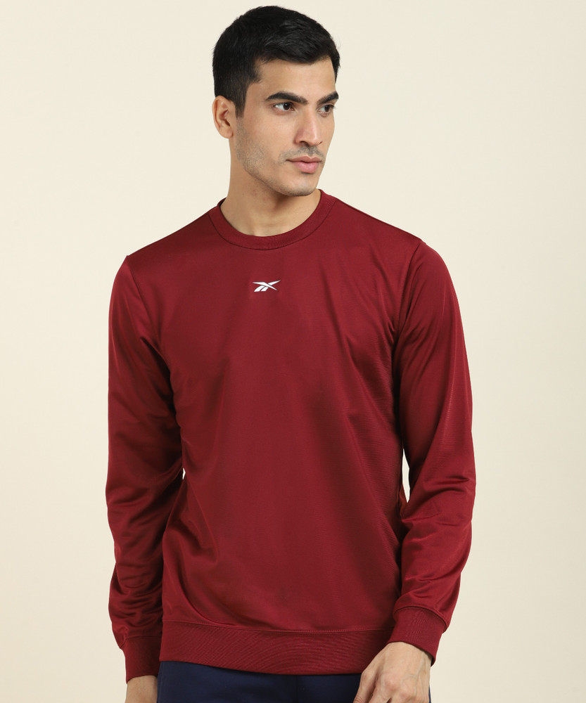 REEBOK Full Sleeve Solid Men Sweatshirt 