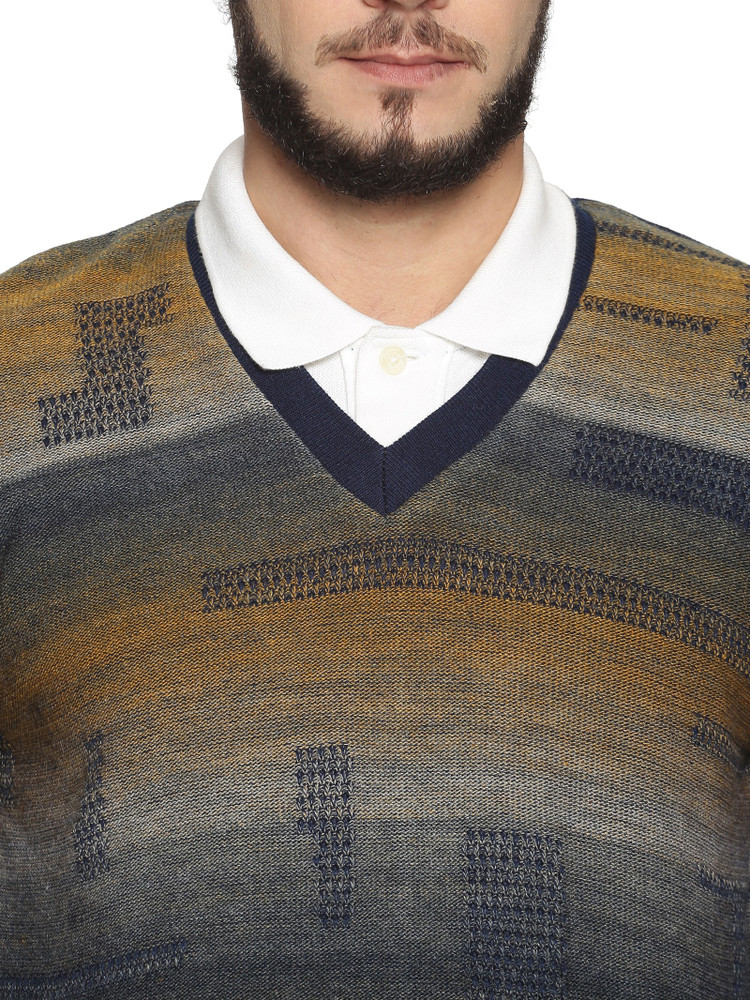 OSWAL Printed V Neck Casual Men Reversible Blue Sweater - Buy OSWAL Printed  V Neck Casual Men Reversible Blue Sweater Online at Best Prices in India |  Flipkart.com