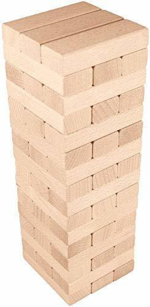 CoolToys Timber Tower Wood Block Stacking Game – Original Edition (48  Pieces)