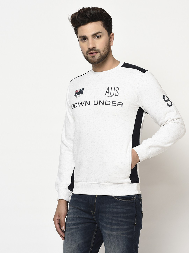 Octave Full Sleeve Solid Men Sweatshirt 