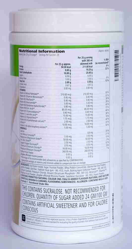 HERBALIFE Formula 1 Nutritional Shake Mix - Banana Caramel ...