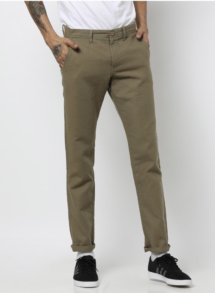 Buy Tapered Fit FlatFront Trousers Online at Best Prices in India   JioMart