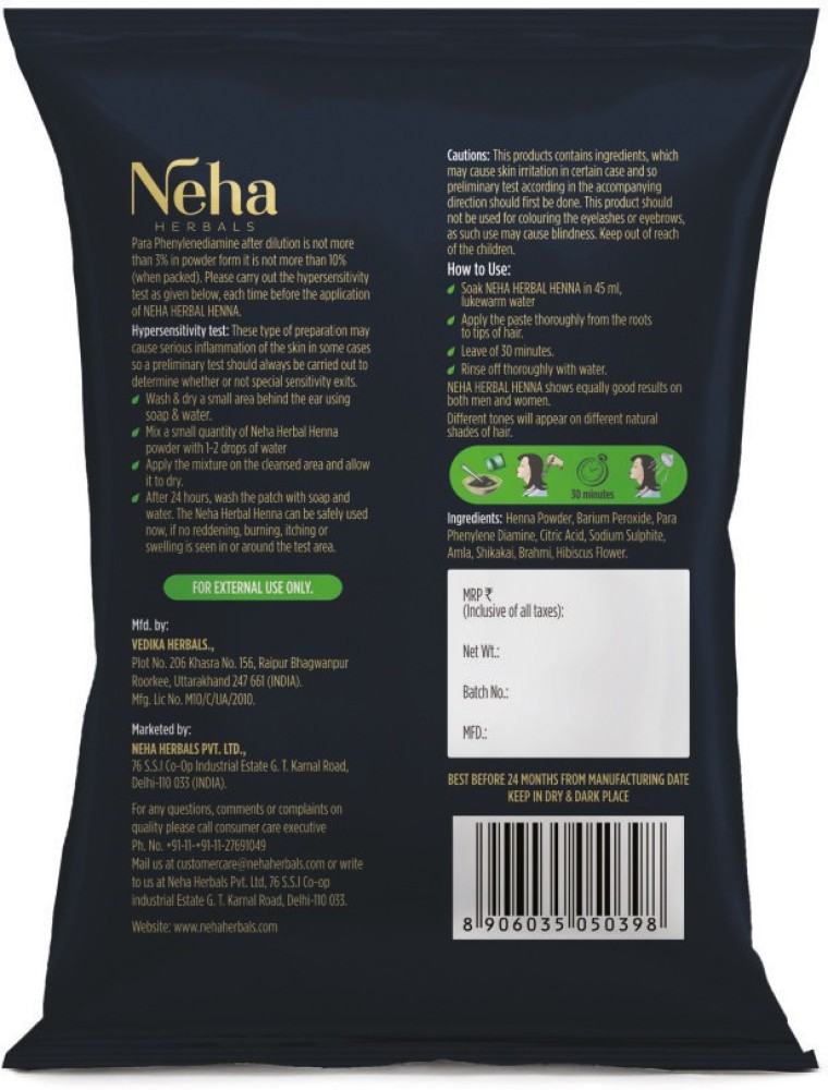 Neha Herbals Neha Herbal Henna Hair Color  Black  Price in India Buy Neha  Herbals Neha Herbal Henna Hair Color  Black Online In India Reviews  Ratings  Features  Flipkartcom