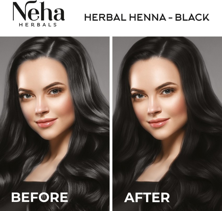 Neha Herbals Creme Hair Colour Natural Black 10 Price  Buy Online at  20 in India