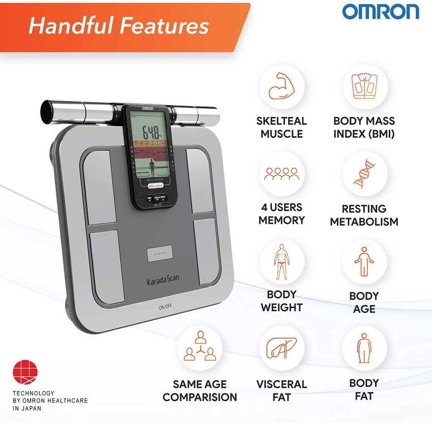 Karada Scan Body Composition Monitor Weighing Scale HBF-375 by Omron Body  Fat Analyzer