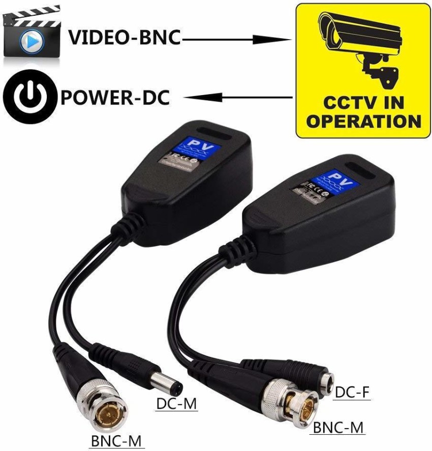 LipiWorld Video Balun with DC Power and UTP HD-CVI/ADTVI/AHD/CVBS (5 PCS)  Video Balun with DC Power Wire Connector Price in India Buy LipiWorld  Video Balun with DC Power and UTP HD-CVI/ADTVI/AHD/CVBS