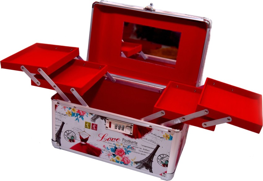 Buy Classic Combo Pack Of 8 Muti-Compartmentvanity Box Cosmetic Bag, Bangle  Box, Bridal Organizer, Storage Case Vanity Box - Lowest price in India