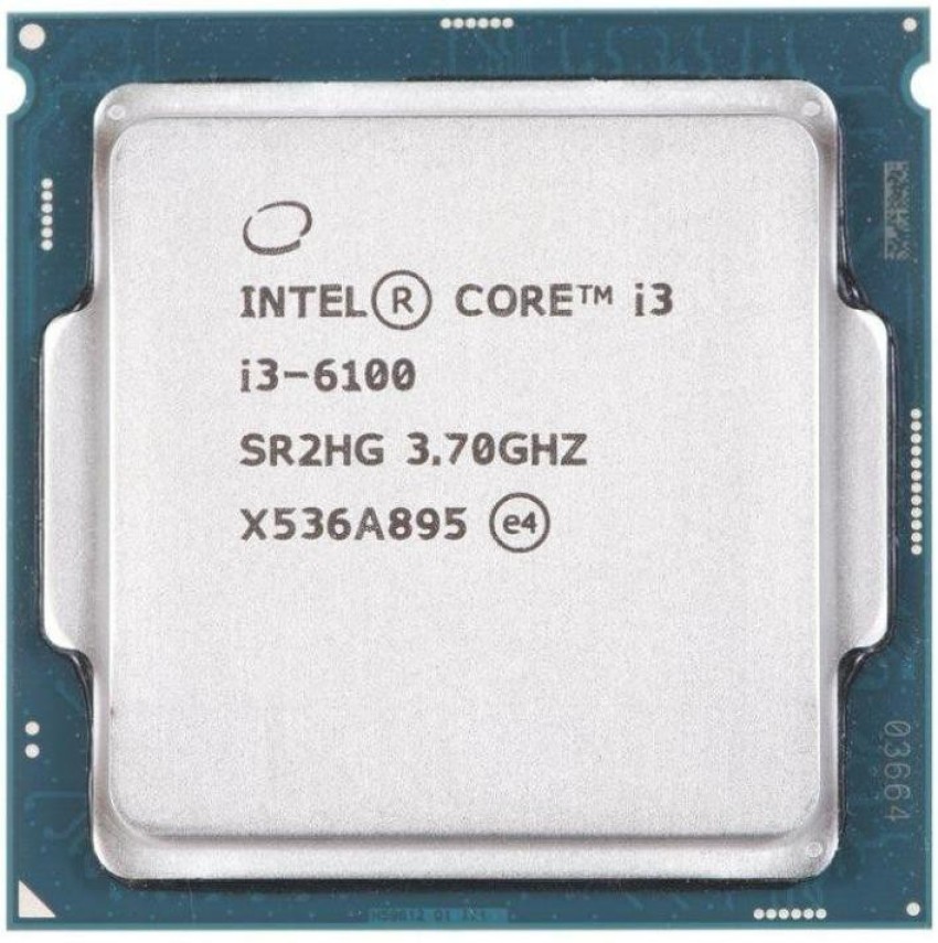 Intel I3 6100 ( 6TH GENERATION ) 3.7 GHz LGA 1151 Socket 2 Cores 4 Desktop Processor - Intel : Flipkart.com