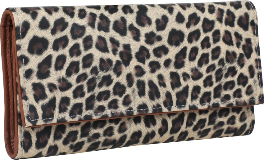 ECLECTIONS LEOPARD HIDE LARGE WALLET