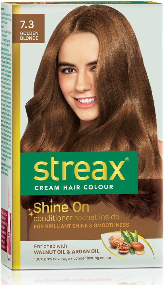 Streax Hair Colour Golden Brown  Streax Walnut serum 45 ML