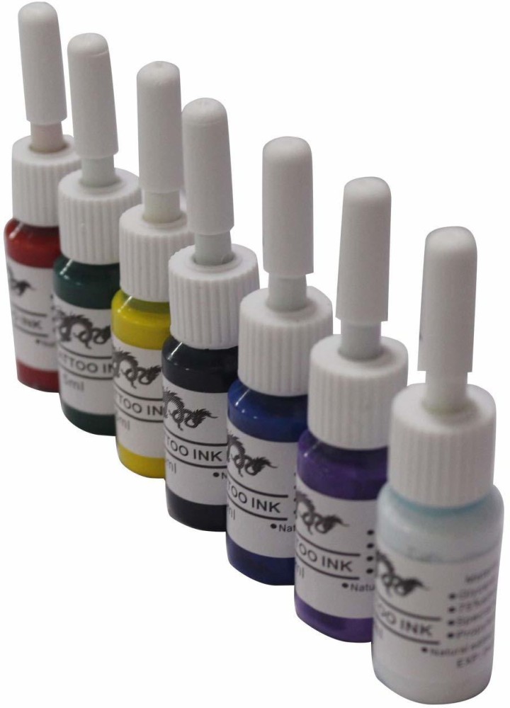 20 Mixed Vibrant Colors Pack Tattoo Ink Painting Pigment Primary Tattoo Ink  Set 5ml 16oz Each Bottle Natural Ingredient Long Lasting Tattoo Art Body   Fruugo IN