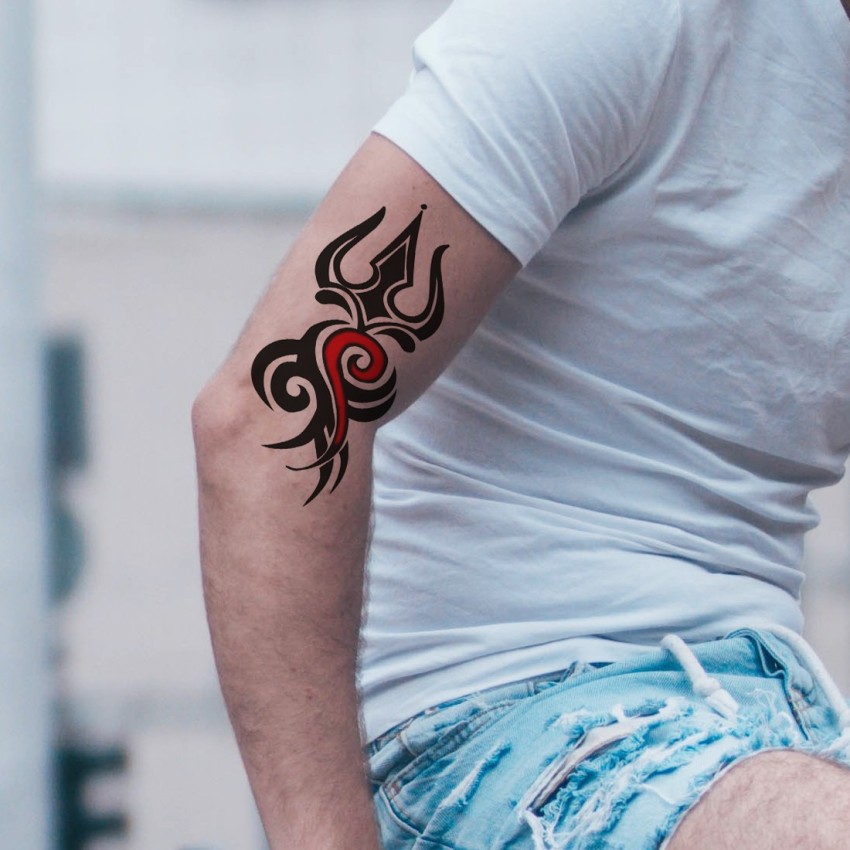 black and red tattoos for men