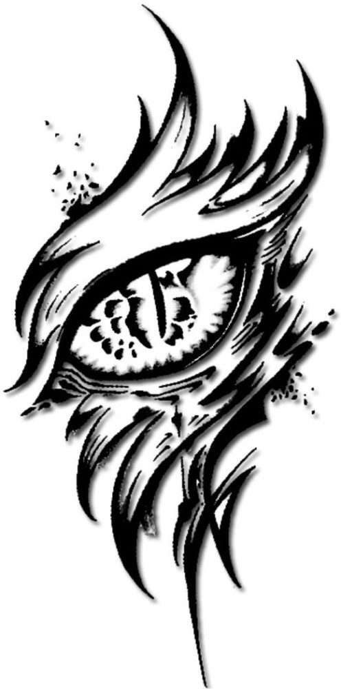 eye tribal tattoo Stock Vector  Adobe Stock