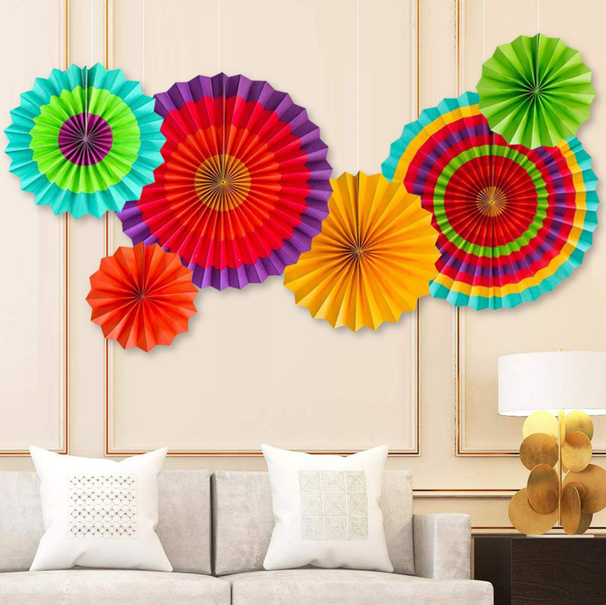 Aggregate 151+ paper fan wall decorations latest noithatsi.vn