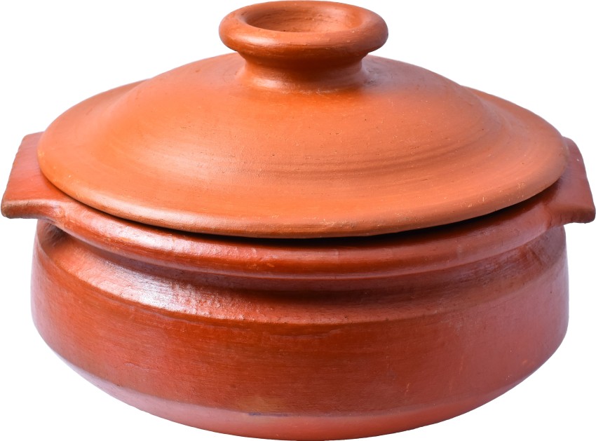 Indian Clay Mitti Earthen Pot for Cooking & Serving, Earthen