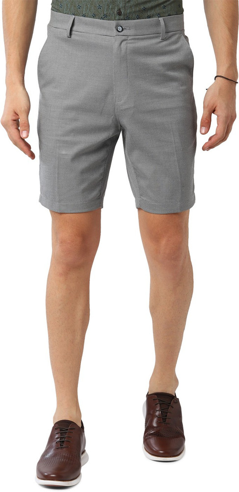 Buy PETER ENGLAND Solid Men Grey Beach 