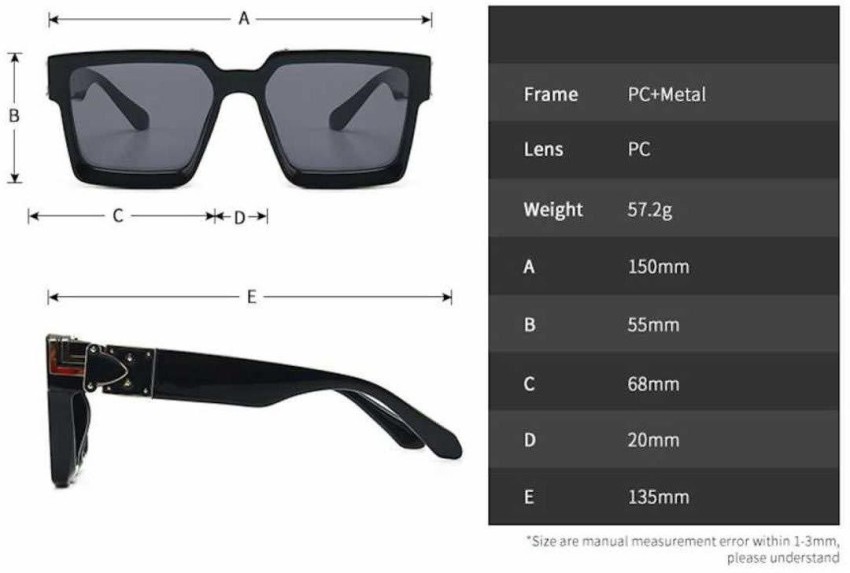 Luxury Millionaire Sunglasses  Millionaire Glasses - Square Oversized  Fashion - Aliexpress