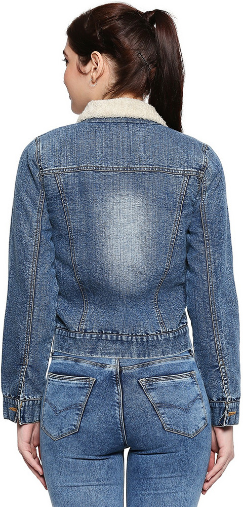 NWT Levis Relaxed Fit Sherpa Cropped Jean Jacket Womens Large empdgovmy