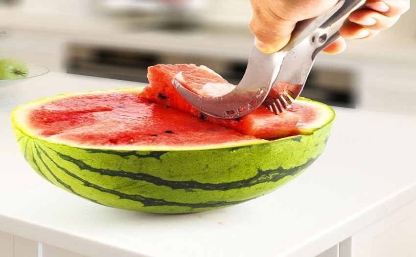 Hot Summer Large Watermelon Melon Slicer Stainless Steel Fruit