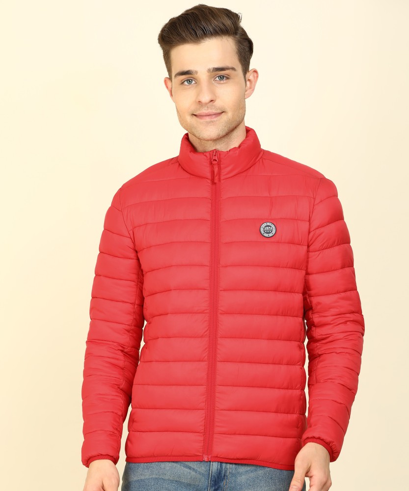 Us polo assn red on sale jacket