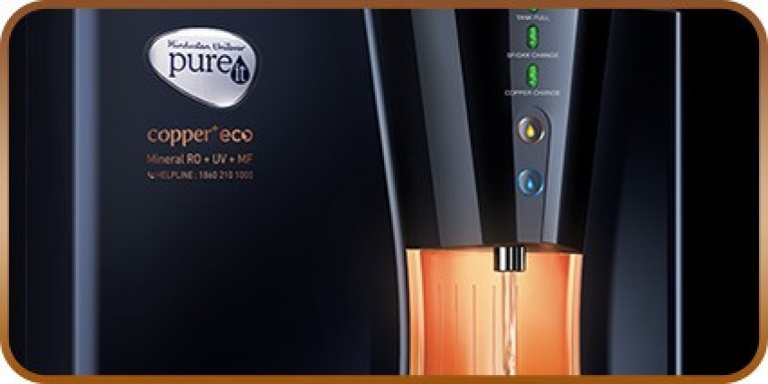 Buy pureit Copper + Eco Mineral 8L RO + UV + MF Water Purifier with  Advanced 7 Stage Purification And Eco Recovery Technology (Black) Online -  Croma