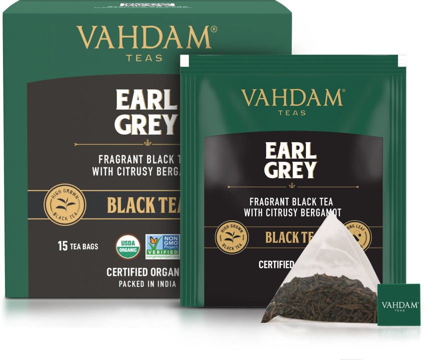 TGL Imperial Earl Grey Black Tea Bags, 16 Tea Bags with Black Tea