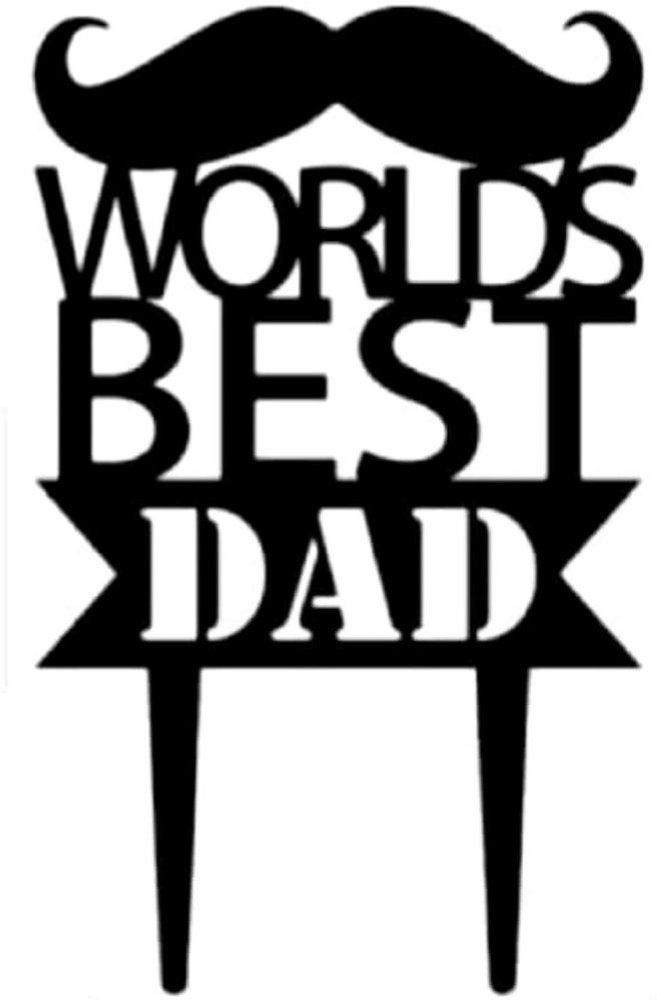 Super Dad - Black Acrylic Cake Topper – The Sweet and Savoury Chef