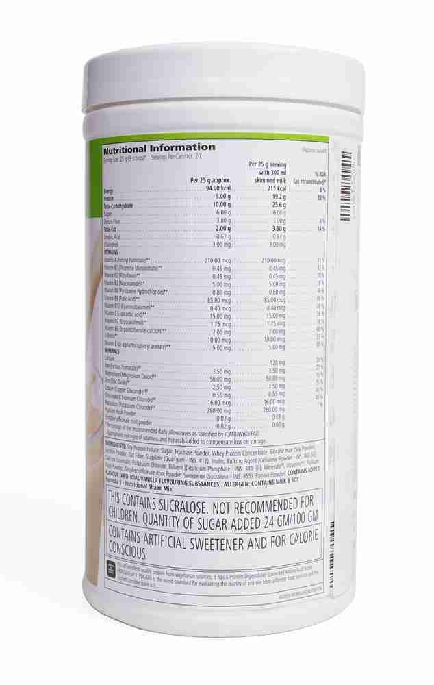 HERBALIFE Formula 1 Nutritional Shake Mix - Vanilla Flavor ...