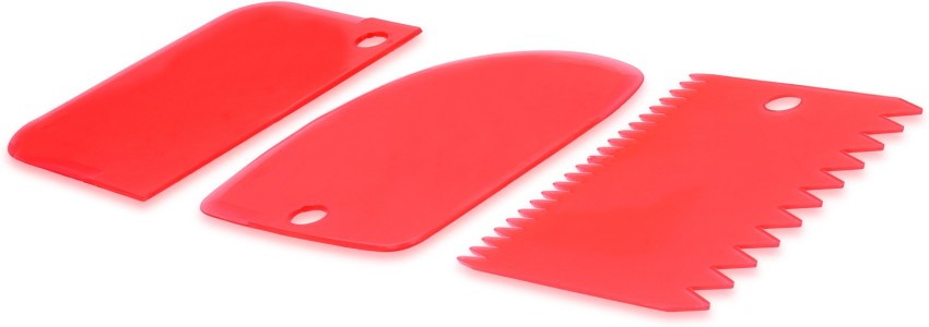 1pc Baking Tool Plastic Scraper Triangle Shaped Cream Cake Scraper