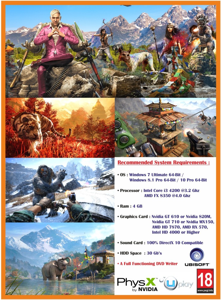 Far Cry 4 system requirements