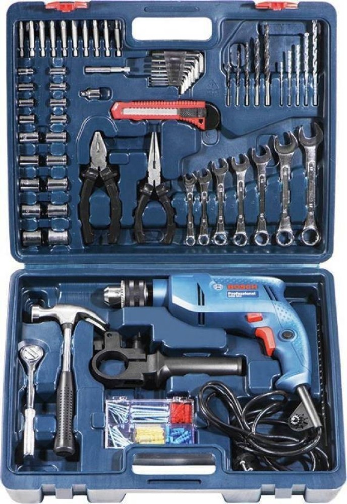 Bosch GSB 500W 500 RE Corded Electric Drill Tool Set