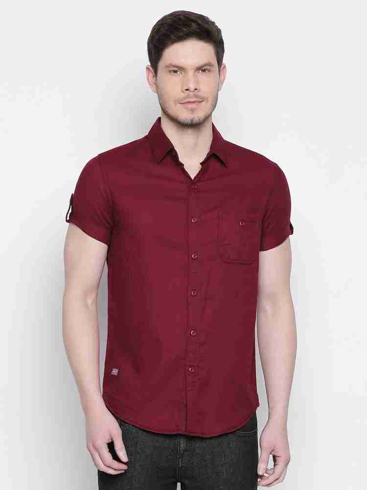 Buy Maroon Jersey Graphic Tee Online at Muftijeans