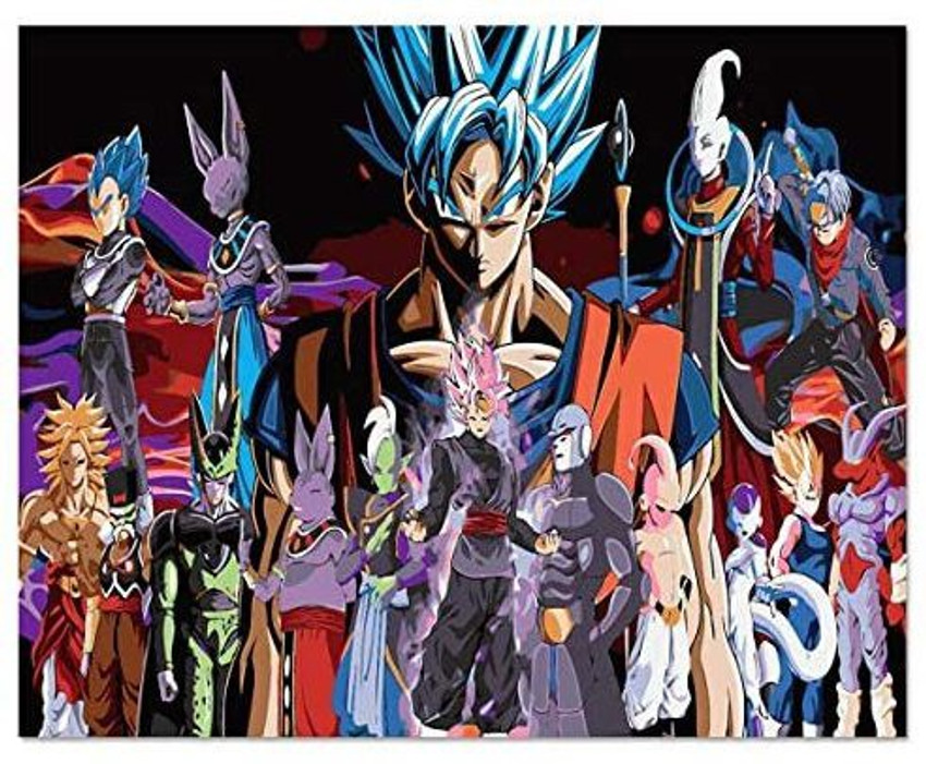 Drawings To Paint & Colour Dragon Ball Z - Print Design 010