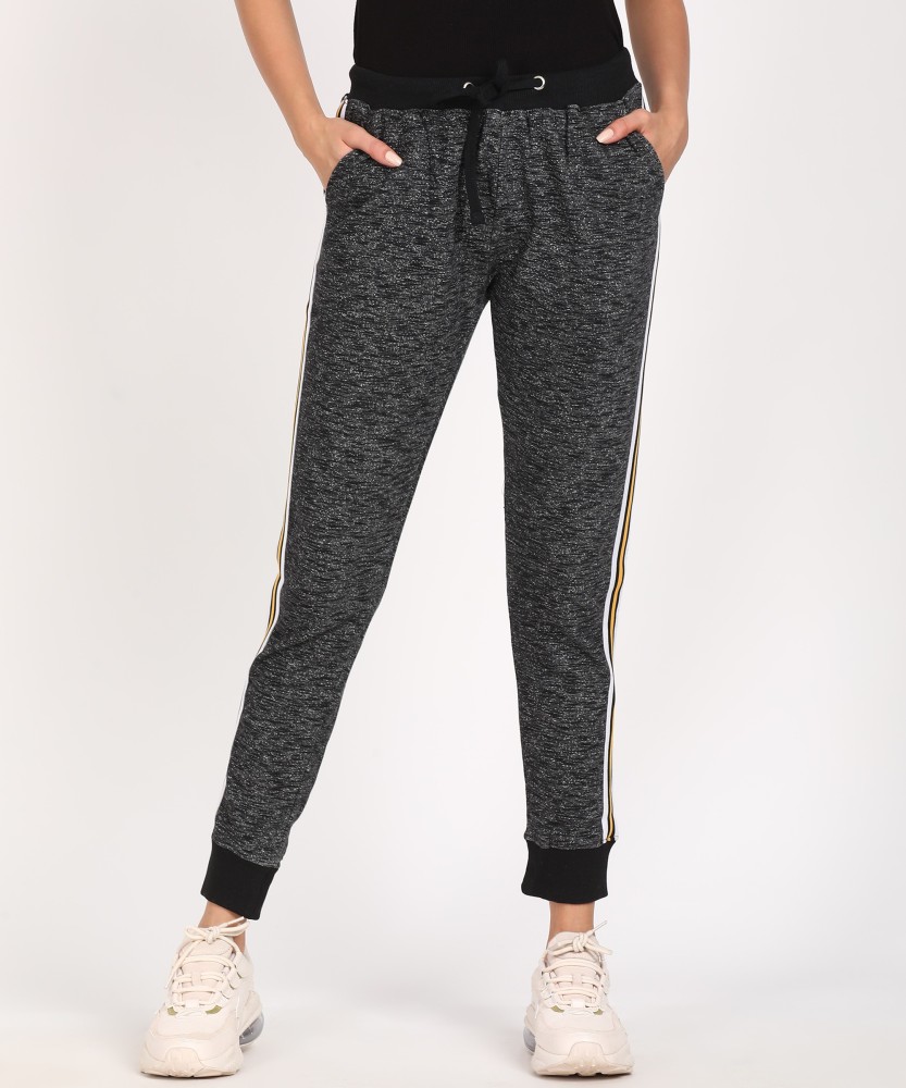 Women Printed Grey Track Pants