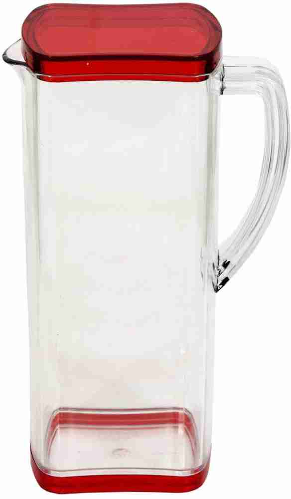 2Pcs 1.1L Water Juice JUG Pitcher Plastic BOTTLE Cocktail Fridge Kitchen  Home Lid 