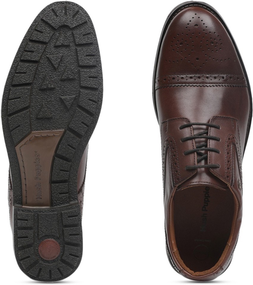 Buy Hush Puppies Gowan Black Brogue Shoes for Men at Best Price @ Tata CLiQ
