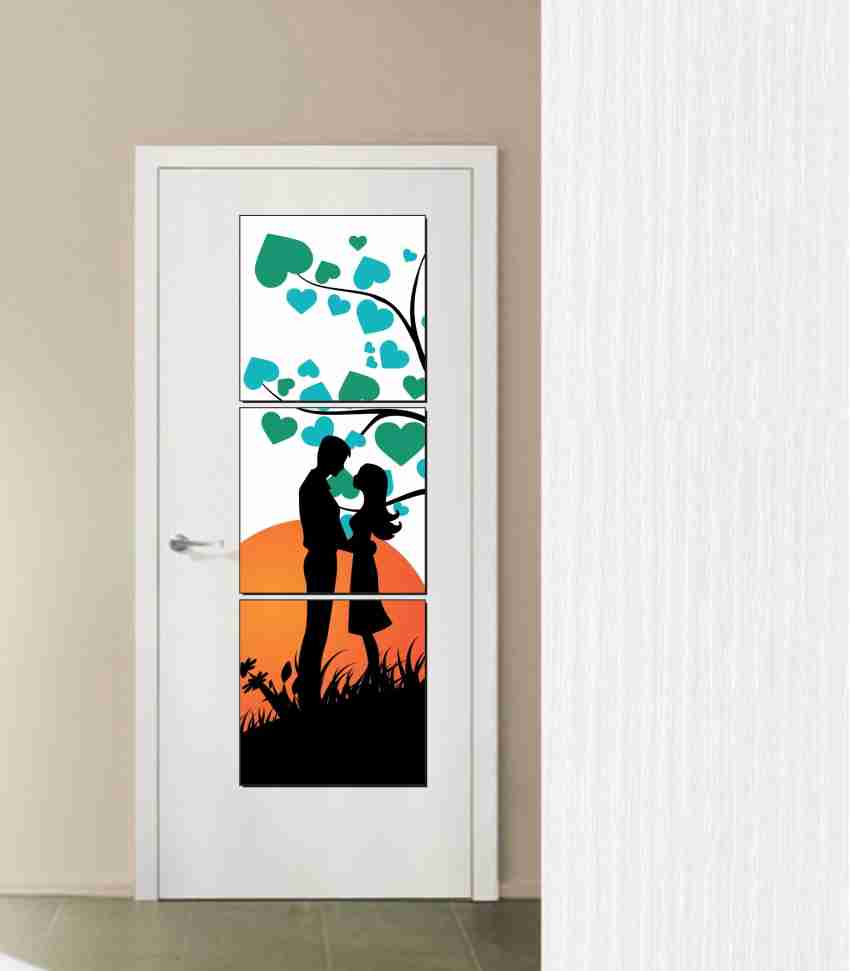 Buy Sticker Hub Love Couple Wall Stickers PVC Vinyl, (60Cm X 63Cm