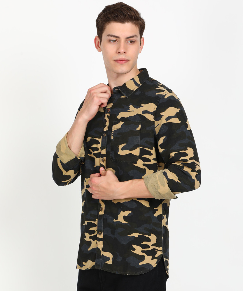 WROGN Men Military Camouflage Casual 
