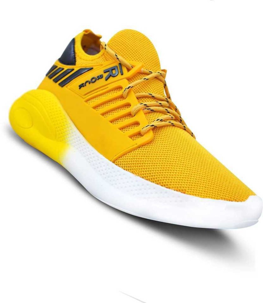 Ad shoes Casual Boy Shoes in Yellow Color Men Walking Running ...
