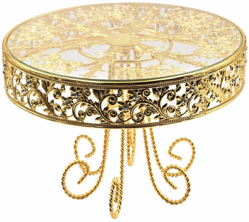 Buy Festive Glass Cake Serving Stand with Dome - 30 cm Online in UAE |  Homebox