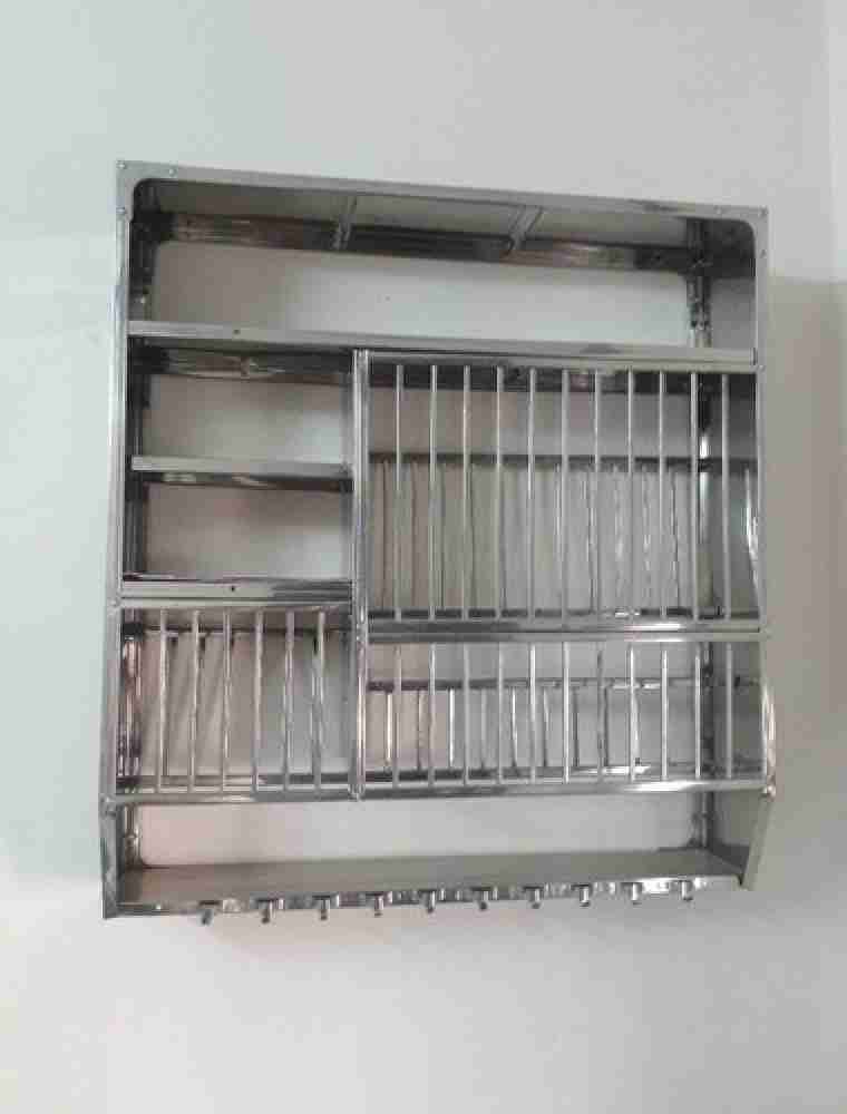 Shivam Metal Stainless Steel RS-4836 Kitchenware Kitchen Utensil Rack,  Size: 48x36 Inch